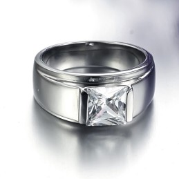 Um Im In- Und Ausland Ein Hohes Ansehen Zu Genießen Weiblicher Titanring Mit Strass
