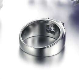 Um Im In- Und Ausland Ein Hohes Ansehen Zu Genießen Weiblicher Titanring Mit Strass