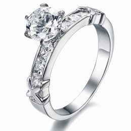 Qualität Und Quantität Gesichert Weiblicher Titanring Mit Strass