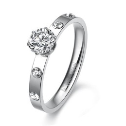Qualität Und Quantität Gesichert Weiblicher Titanring Mit Strass