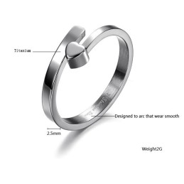 Der König Der Quantität Weiblicher Sweetheart Titanring