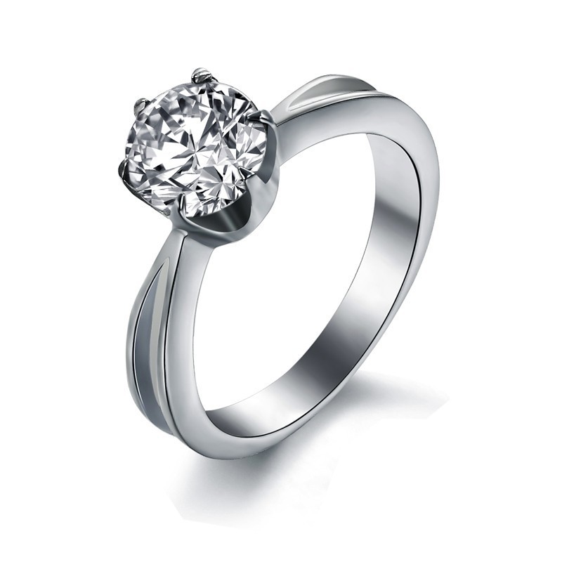 Die Königin Der Qualität Damen Titanring Mit Strass Die Königin Der Qualität Damen Titanring Mit Strass