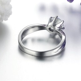 Die Königin Der Qualität Damen Titanring Mit Strass