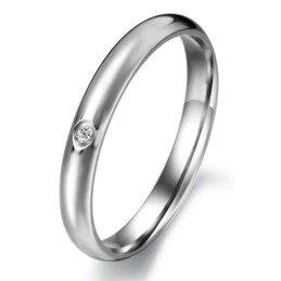 Zuverlässiger Qualitäts-Titanring Für Damen Mit Strass