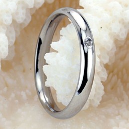 Zuverlässiger Qualitäts-Titanring Für Damen Mit Strass