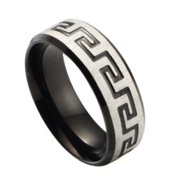 Hochwertiger Schwarzer Titanring