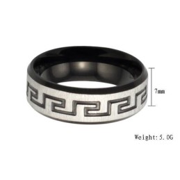 Hochwertiger Schwarzer Titanring