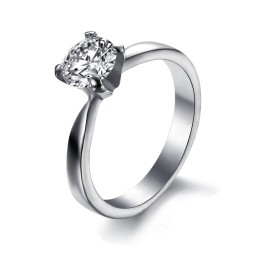 Zuverlässiger Leistungsring Aus Titan Für Damen Mit Strass