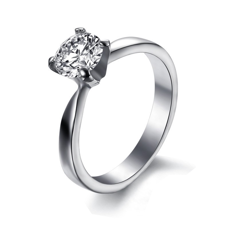 Zuverlässiger Leistungsring Aus Titan Für Damen Mit Strass Zuverlässiger Leistungsring Aus Titan Für Damen Mit Strass