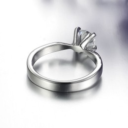 Zuverlässiger Leistungsring Aus Titan Für Damen Mit Strass