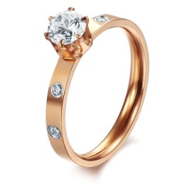 Qualität Und Quantität Gesichert Weiblicher Titanring Mit Strass