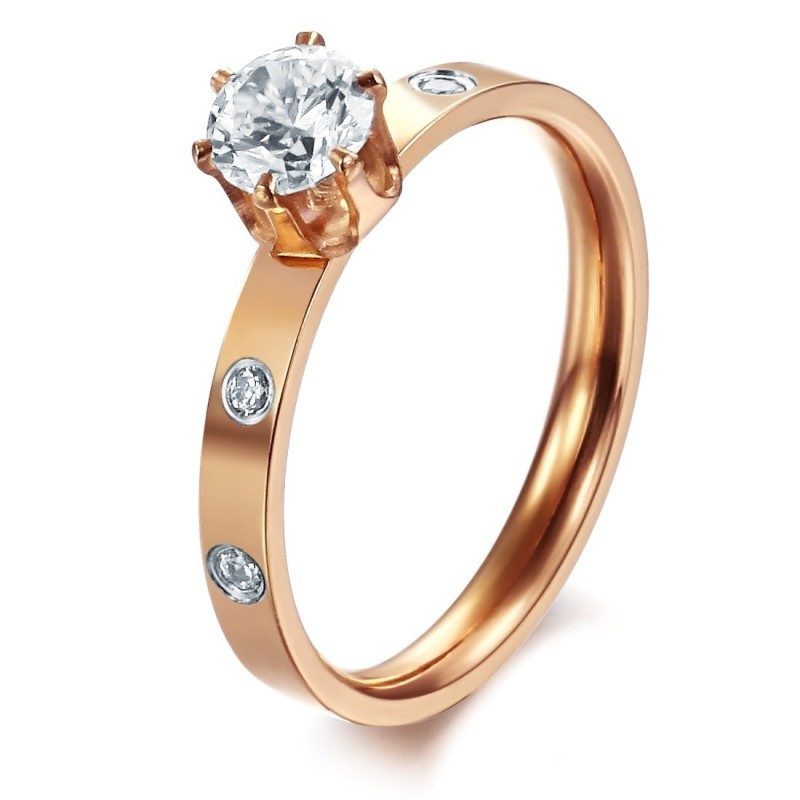 Qualität Und Quantität Gesichert Weiblicher Titanring Mit Strass Qualität Und Quantität Gesichert Weiblicher Titanring Mit Strass