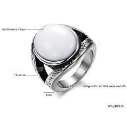 Verkauft Sich Weltweit Gut: Übertriebener Onyx-Titanring