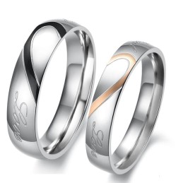 Zuverlässiger Qualitäts-Sweetheart-Titanring Für Verliebte