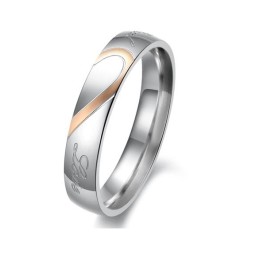Zuverlässiger Qualitäts-Sweetheart-Titanring Für Verliebte