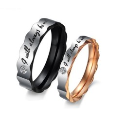 Titanring Mit Zuverlässigem Ruf Für Verliebte Mit Strass
