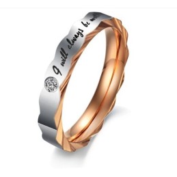 Titanring Mit Zuverlässigem Ruf Für Verliebte Mit Strass