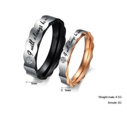 Titanring Mit Zuverlässigem Ruf Für Verliebte Mit Strass