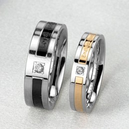 Der König Der Quantität Titanring Für Liebhaber Mit Diamant