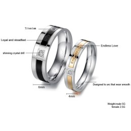 Der König Der Quantität Titanring Für Liebhaber Mit Diamant