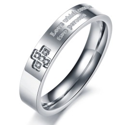 Weltweit Gut Verkaufter Titanring Für Liebhaber Mit Strass