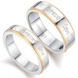 Qualität Und Quantität Garantierter Modischer Titanring Für Liebhaber