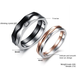 Der König Der Quantität Exquisiter Titanring Für Liebhaber