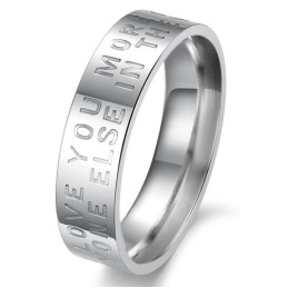 Weißer Titanring Von Hervorragender Qualität Für Liebhaber
