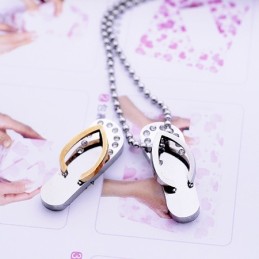 Mode Schatz Geschenk Flip-Flops Titan Halsketten Anhänger