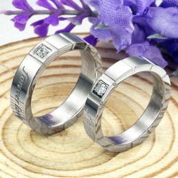 Qualität Und Quantität Garantierter Titanring Für Liebhaber Mit Diamant