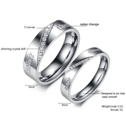 Komplett In Spezifikationen Argent Titanium Ring Für Liebhaber
