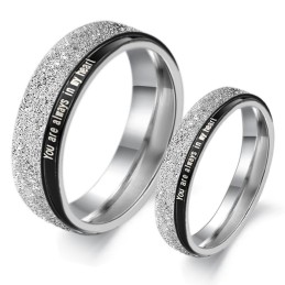 Zuverlässiger Performance-Ring Aus Schwarzem Titan Für Verliebte
