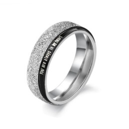 Zuverlässiger Performance-Ring Aus Schwarzem Titan Für Verliebte