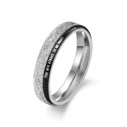 Zuverlässiger Performance-Ring Aus Schwarzem Titan Für Verliebte