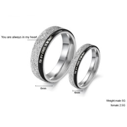 Zuverlässiger Performance-Ring Aus Schwarzem Titan Für Verliebte