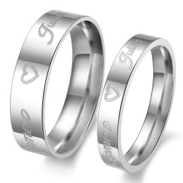 Zuverlässiger Performance Sweetheart Titanring Für Verliebte