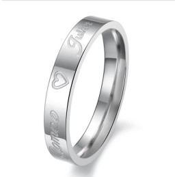 Zuverlässiger Performance Sweetheart Titanring Für Verliebte