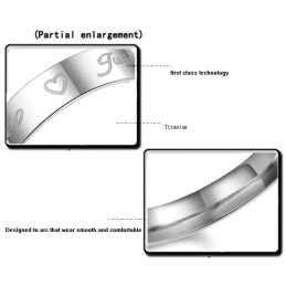 Zuverlässiger Performance Sweetheart Titanring Für Verliebte
