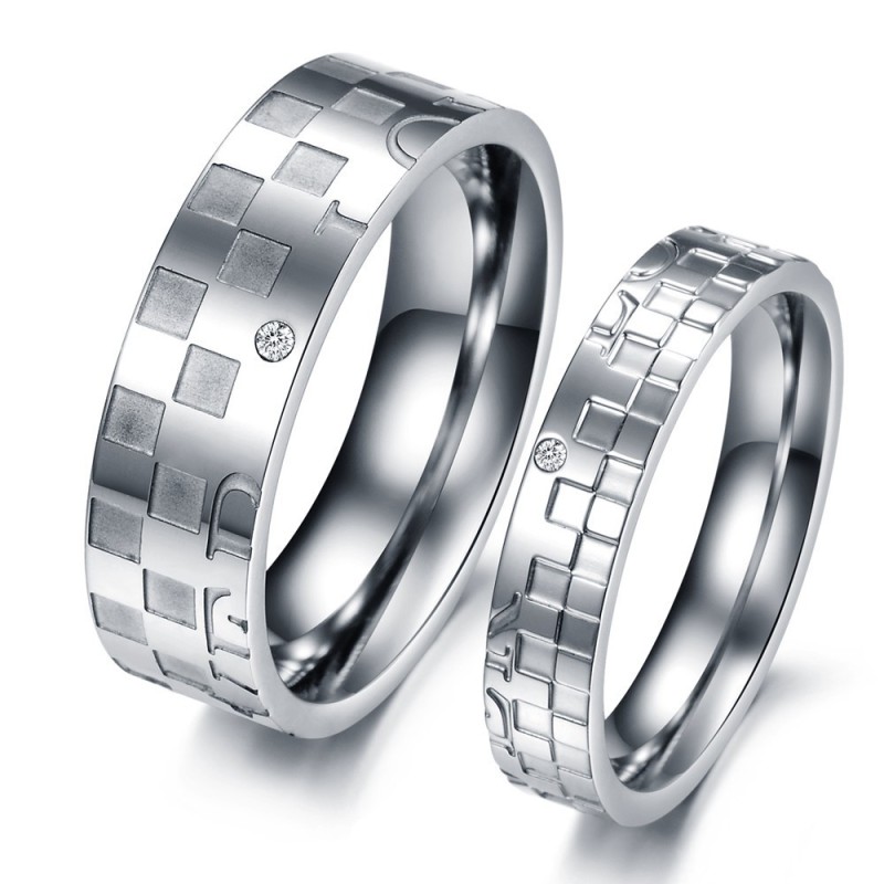 Weltweit Gut Verkaufter Puzzle-Titanring Für Liebhaber Weltweit Gut Verkaufter Puzzle-Titanring Für Liebhaber
