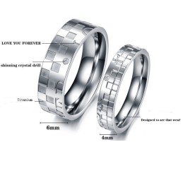 Weltweit Gut Verkaufter Puzzle-Titanring Für Liebhaber