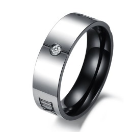 Zuverlässiger Titanring Mit Römischen Ziffern Für Verliebte