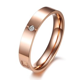 Zuverlässiger Titanring Mit Römischen Ziffern Für Verliebte