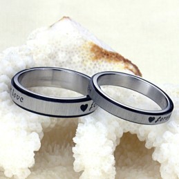 Der König Der Quantität Endless Love Titanring Für Verliebte