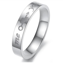 Zuverlässiger Titanring Für Verliebte
