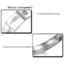 Hochwertiger Layering Titan Ring Für Verliebte Mit Strass