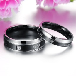 Stabiler, Hochwertiger, Eleganter Titanring Für Verliebte