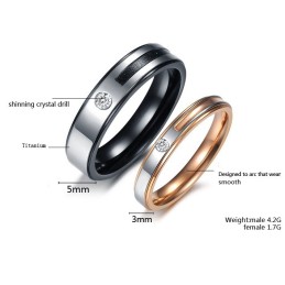 Die Königin Der Qualität Prägnanter Titanring Für Liebhaber