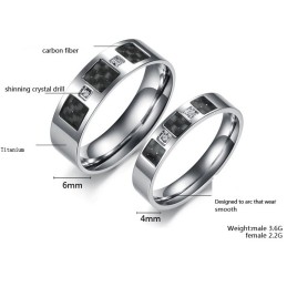 Hochwertiger Titanring Für Verliebte