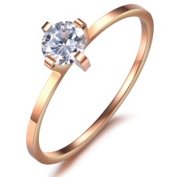 Zuverlässiger Qualitäts-Titanring Für Verliebte Mit Strass