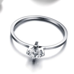 Zuverlässiger Performance-Titanring Für Verliebte Mit Strass